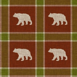 Bear Plaid - holiday