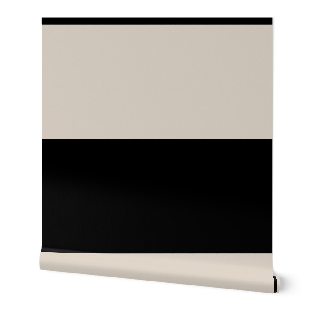 Linen Beige and Black XL Stripes