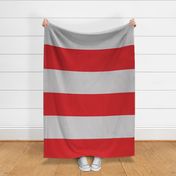 Red and Gray XL Stripes