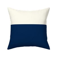 Navy Blue and Ivory XL Stripes