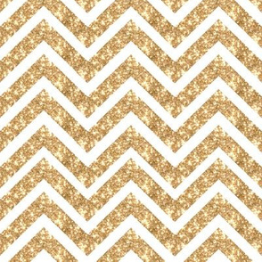 Glitter GOLD Chevron Sparkly Stripes ZIG ZAG Paris Bebe Medium