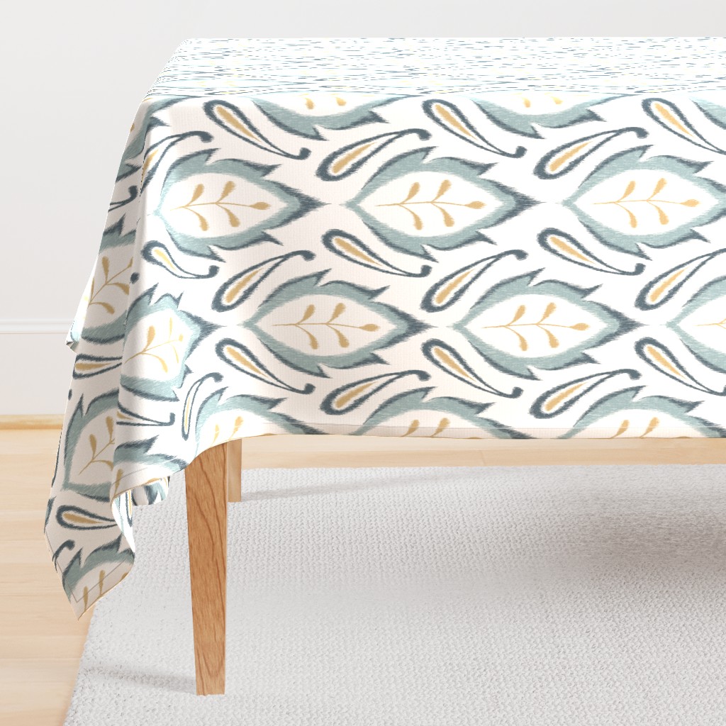 Autumn Ikat - Dusty Blue