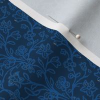 Prussian Blue Brocade