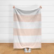 Peach and White XL Stripes