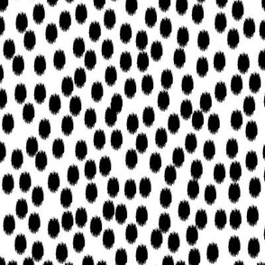 Black and White Scattered Dots