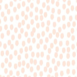 Peach and White Scattered Dots