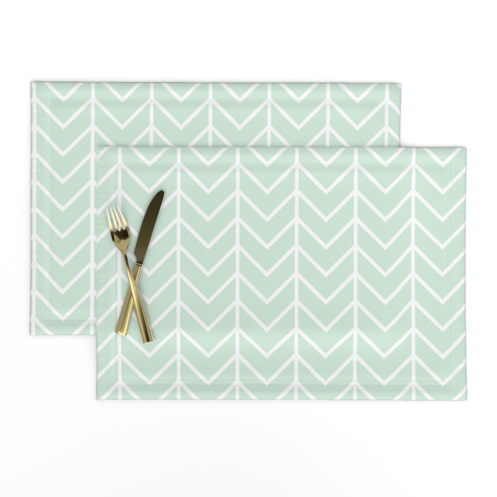 mint chevron