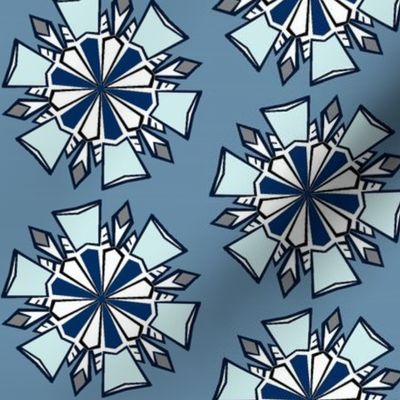 Stained Glass Snowflakes