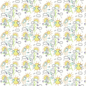 You are my sunshine owls in White