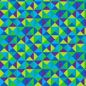 (G3) - Triangles in squares in cool colors