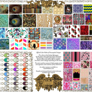 Peacoquette Designs ~ 2014 Color Palette ~ Customizable