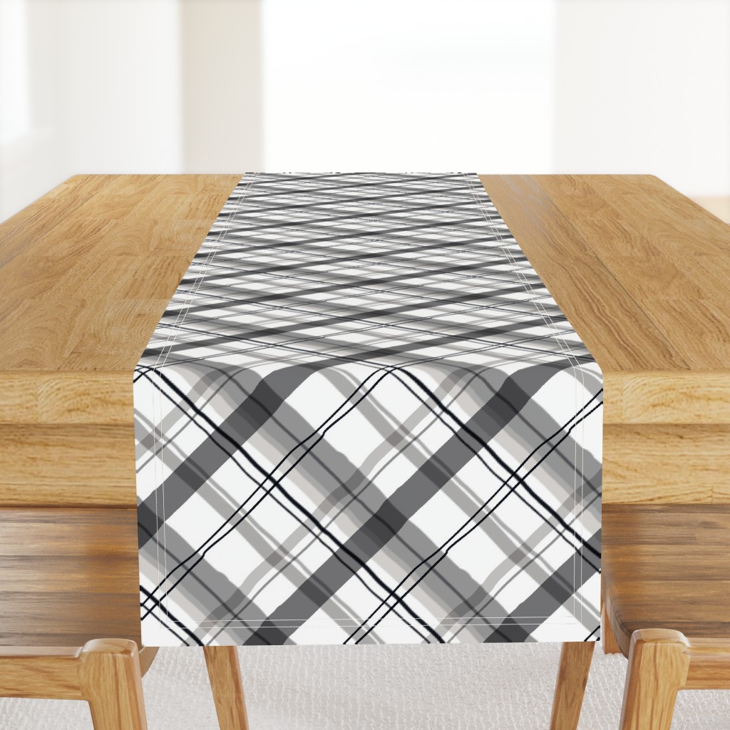 Cocktail Plaid Greyscale