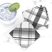 Cocktail Plaid Greyscale