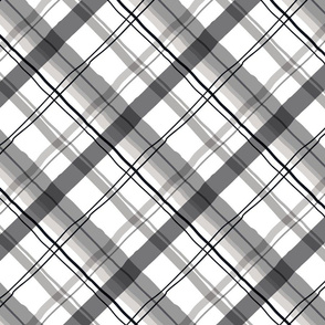 Cocktail Plaid Greyscale