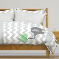 zekie chevron quilt / mint