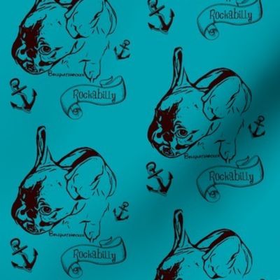 Bulldog Bolzplatzrocker Chicco blau