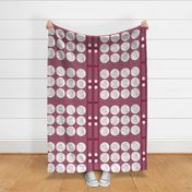 2015 Full Moon Tea Towel Calendar - red colorway