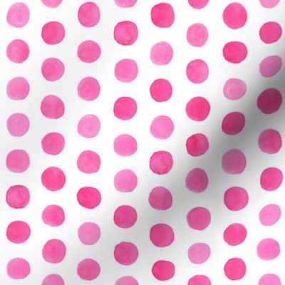 Watercolor Dots: Hot Pink