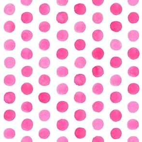 Watercolor Dots: Hot Pink