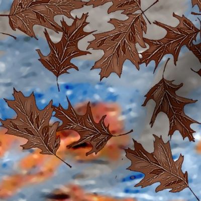 Oak_leaves_Floating_on_the_Water_I