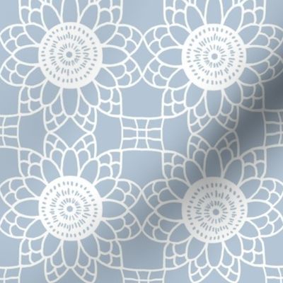 Doily - Blue grey