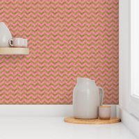 Glitter Chevron Pink and Gold