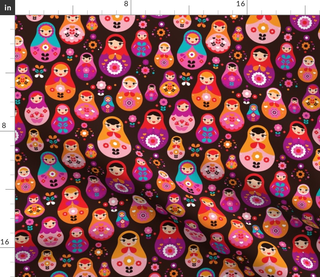 matryoshka russian doll kids pattern MEDIUM