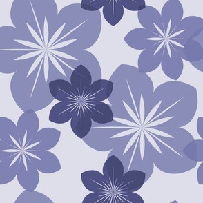Transparent Flower Fabric, Wallpaper and Home Decor | Spoonflower
