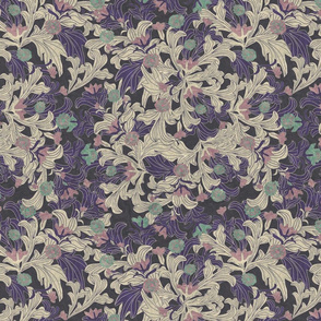 victorian wallpaper antique violet