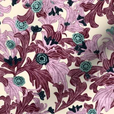 victorian wallpaper antique pink