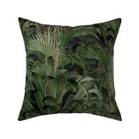 art deco palms on black 