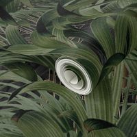 art deco palms on black 