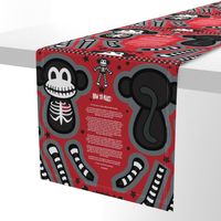 FQ - 12" Macabre the Skeleton Monkey Cut & Sew Doll