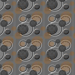 Dusty Disks on a Gray Grid