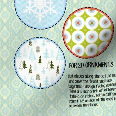 Holiday Ornaments Cut and Sew 