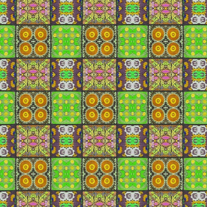 Suzani Squares Lime