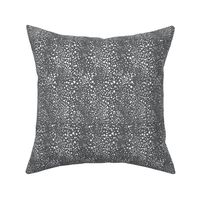 Kelp Dot - Geometric Irregular Dot Charcoal Grey White Regular