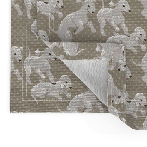 Bedlington Terriers Fabric