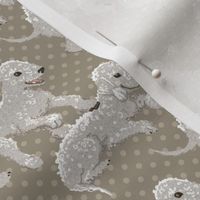 Bedlington Terriers Fabric