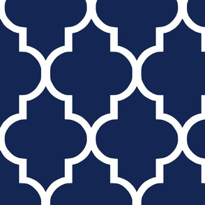 navy blue and white pattern