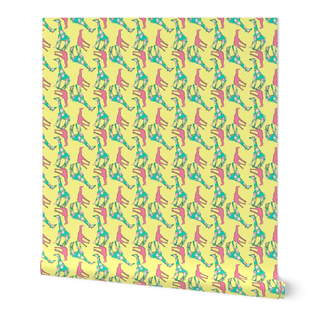 Floral Giraffe Pattern