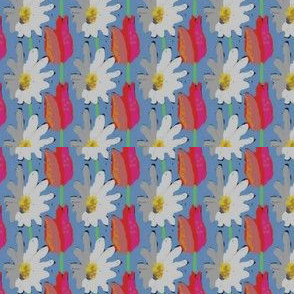 Daisies and tulips