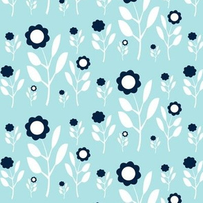 Chiddingly floral/blue