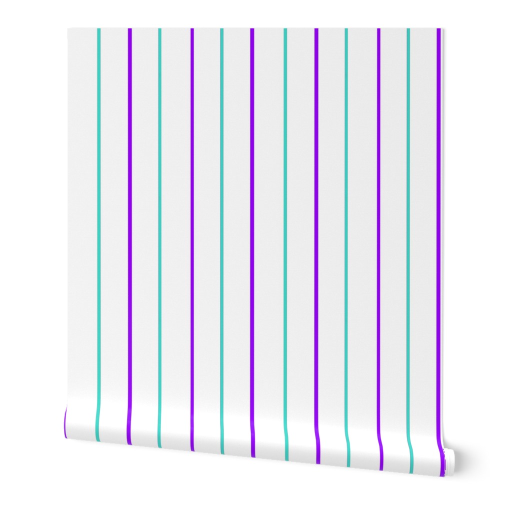 Purple Turquoise Pinstripes-Light