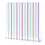 Purple Turquoise Pinstripes-Light