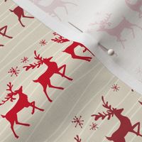 Red Reindeer Running