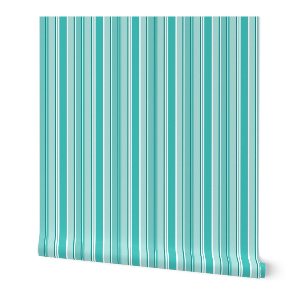 Stripes in aqua