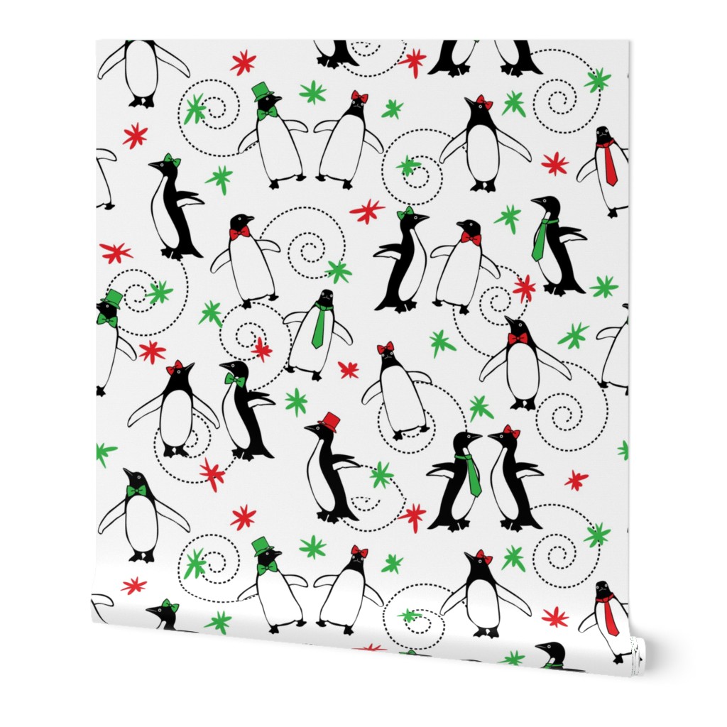 Merry Penguins (White)