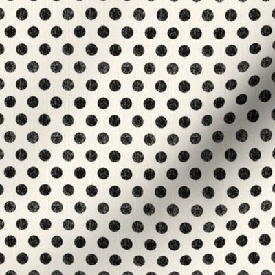 Black Polkadots on Cream