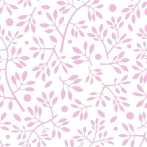 Blenheim stems/pink on white